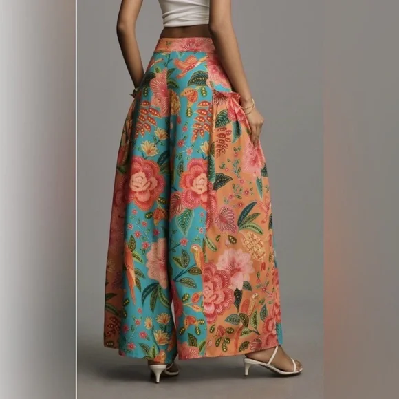Farm Rio x Anthropologie Floral Wide-Leg Pants - Picture 2 of 9